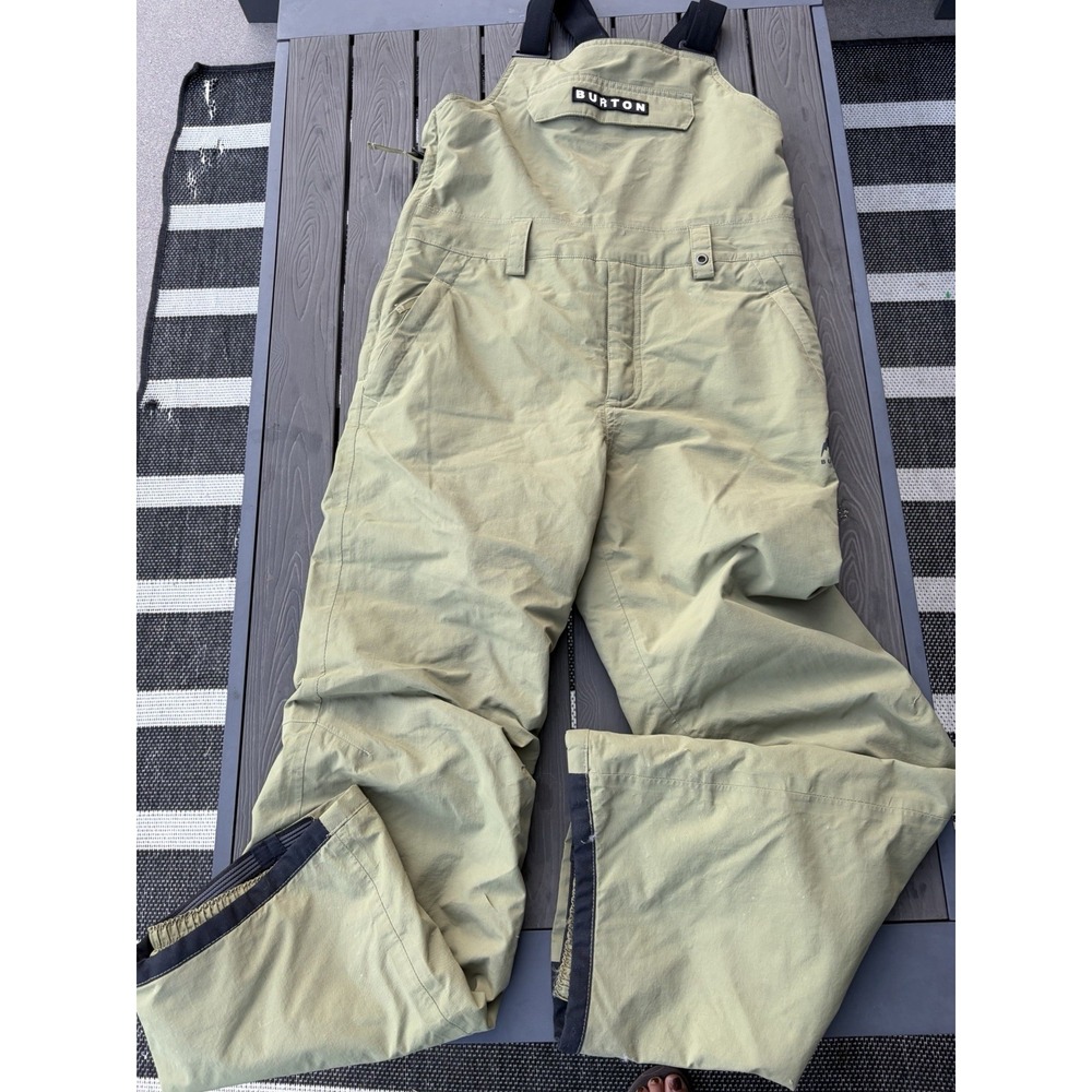 Burton Bib Snow Pants Youth Green Dryride Winter Suit Youth Size 12